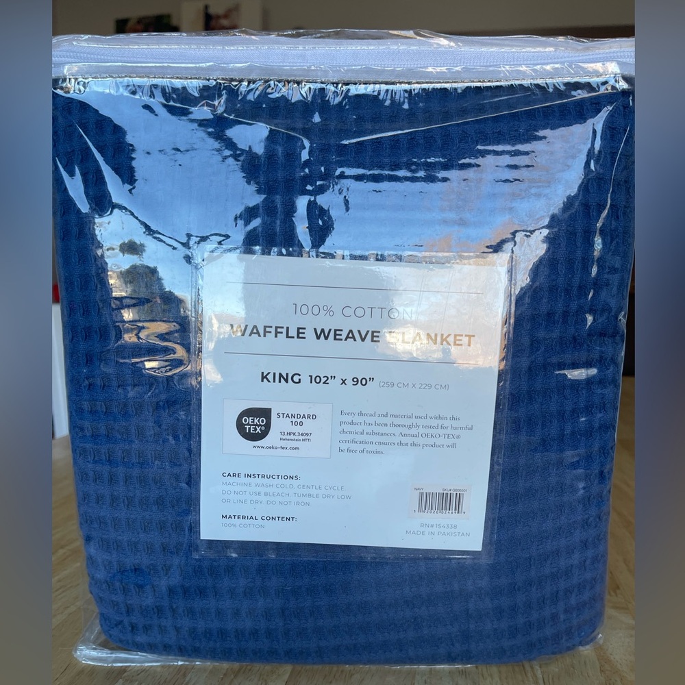 King Waffle Blanket 102 x 90”